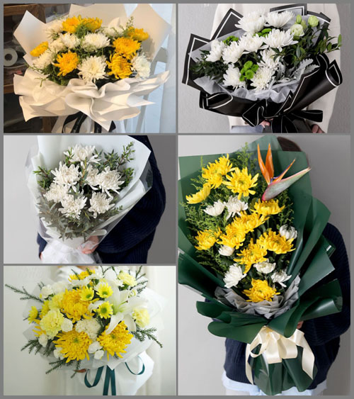 黑龙江伊春翠峦区冲锋经营所白事花束代送